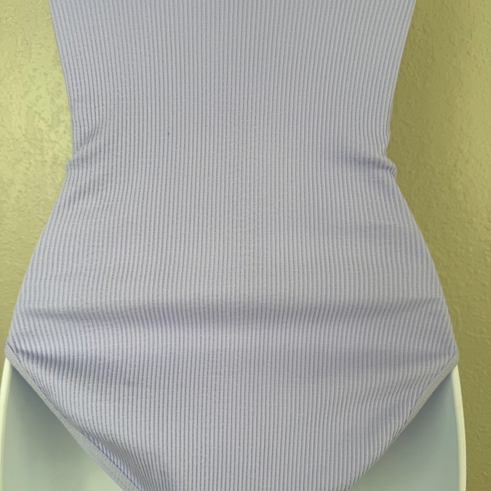 Urban Outfitters Out from Under lavender purple ribbed bungee bodysuit M - Picture 8 of 10